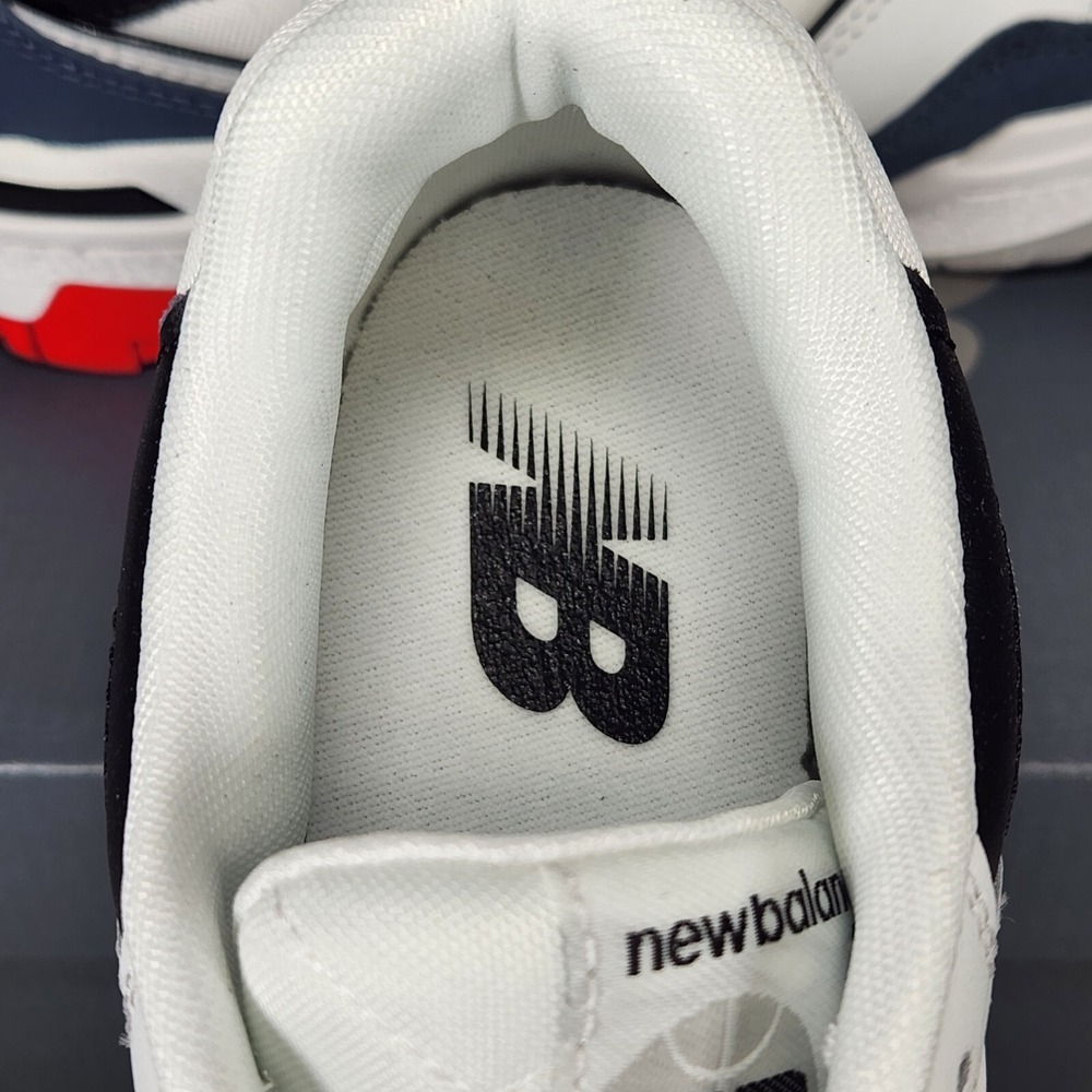 New Balance 550 Sneakers Kids Size 7 White Blue Leather Basketball Shoes - Picture 6 of 9